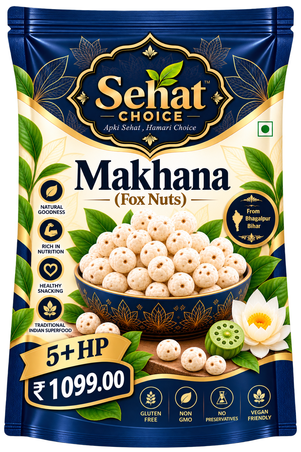 5+ HP Makhana