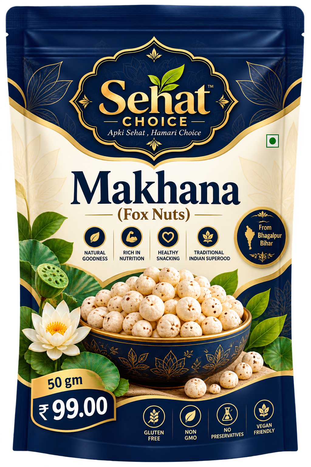 Makhana (Fox Nuts) — 50gm