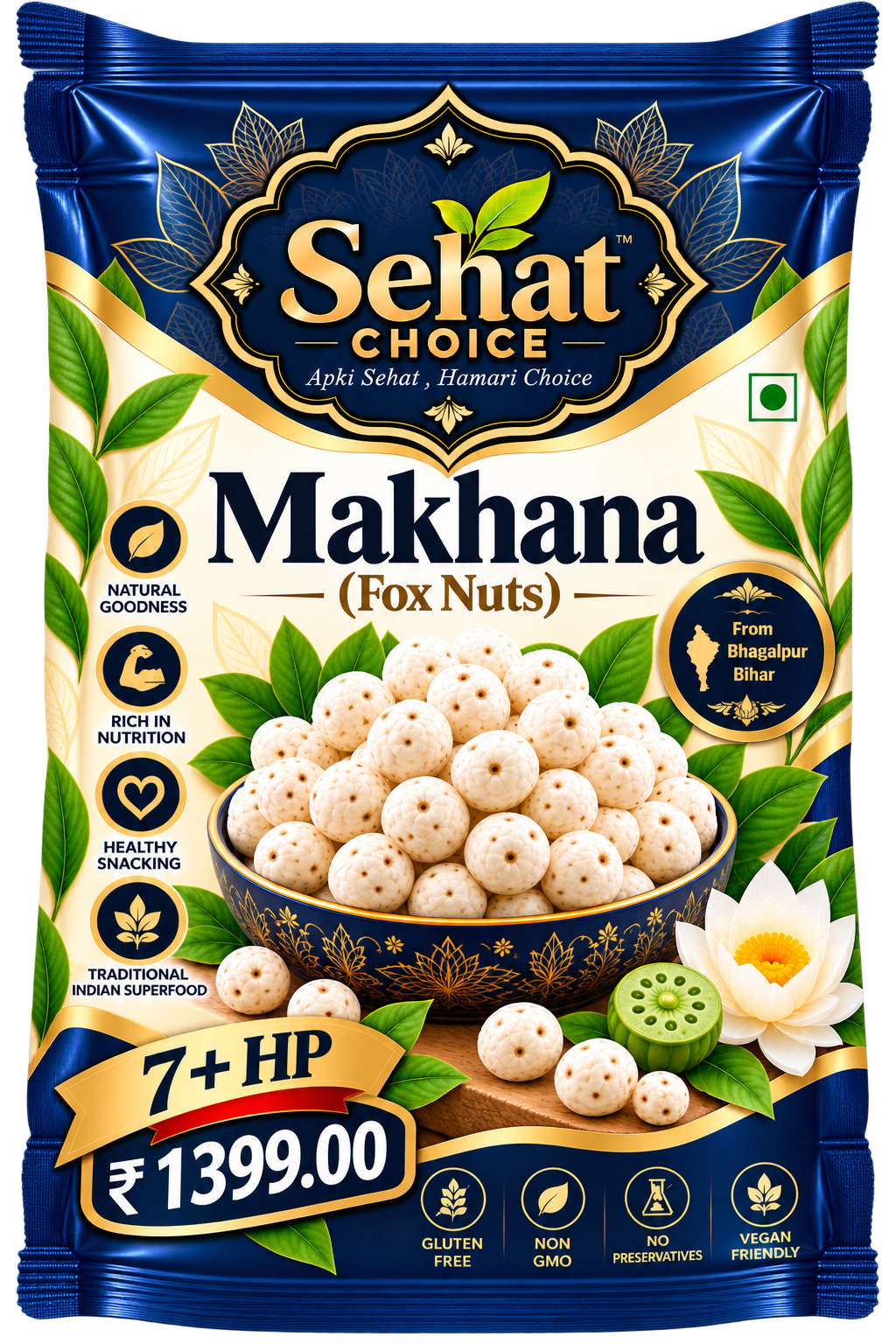 7+ HP Makhana
