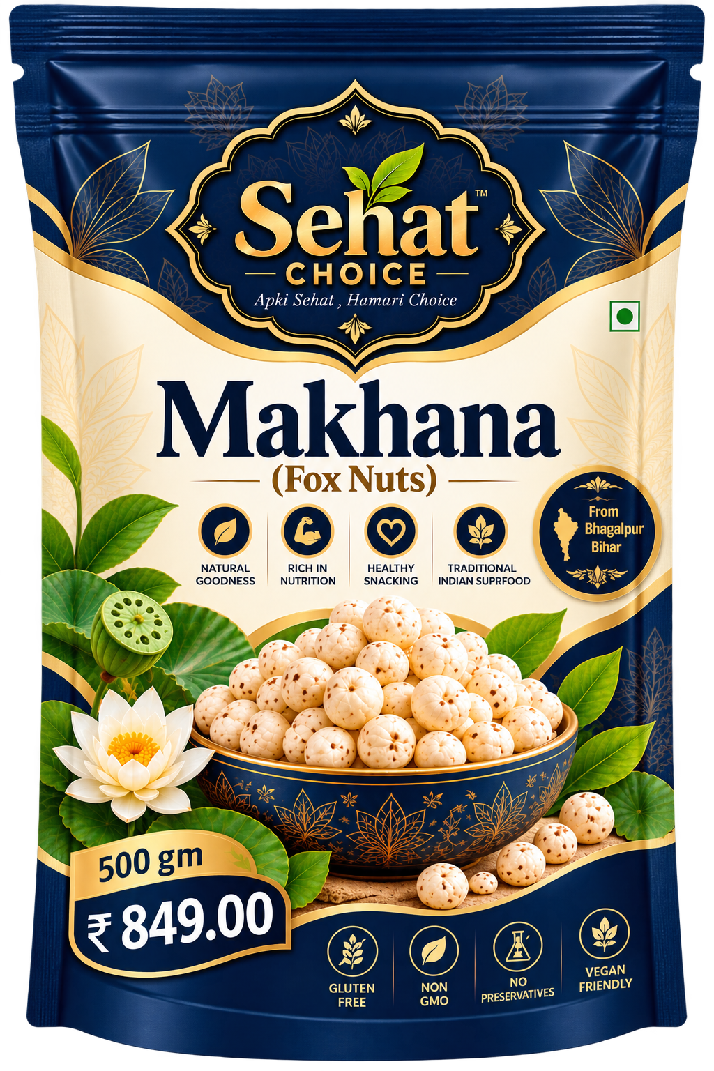 Makhana (Fox Nuts) — 500gm